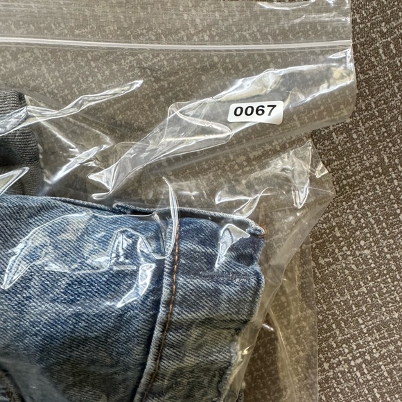 Abercrombie & Fitch Sz 35 20 Distressed Shorts Curve Love 90s High Rise Cut Off - Picture 12 of 12